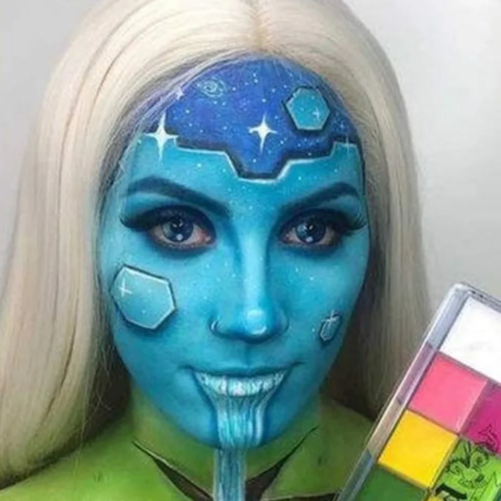 MAC HI-DEF CYAN Acrylic Face & Body Paint NIB liner eyeliner festival Halloween